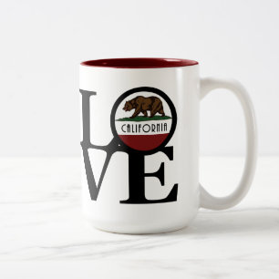LOVE California 15oz Two-Tone Coffee Mug