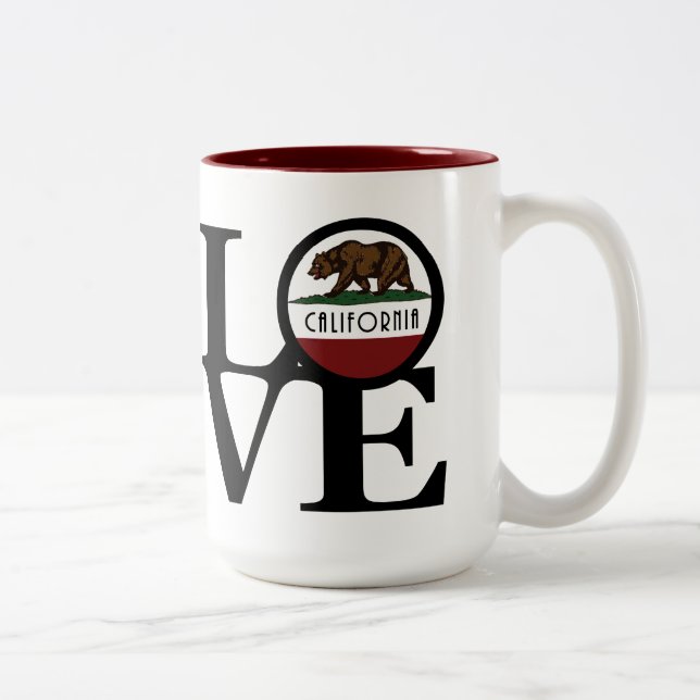 LOVE California 15oz Two-Tone Coffee Mug (Right)