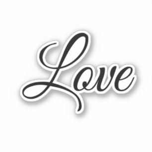 Love Calligraphy Modern Typography Elegant Script