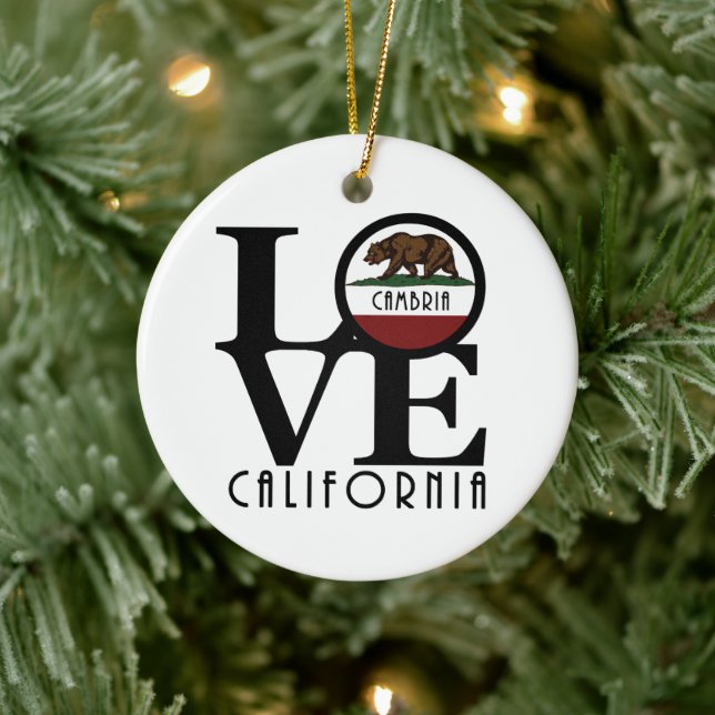 LOVE Cambria Ceramic Ornament (Tree)