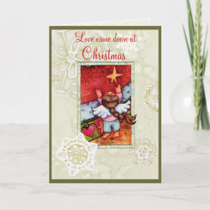Love came down at Christmas Holiday Card