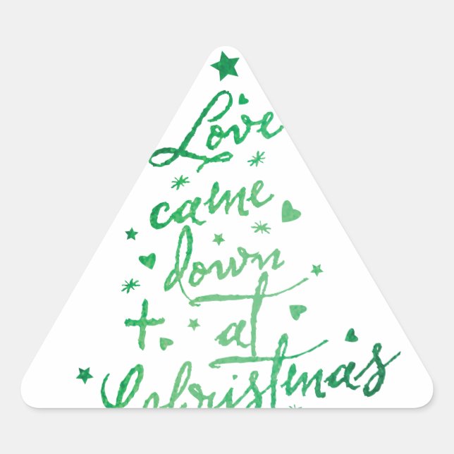 Love Came Down Christmas Tree Envelope Seal (Front)