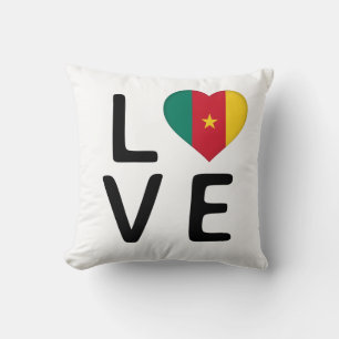 Love - Cameroon Flag Cushion