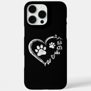 Love Camping Dog Paw Print Heart Flip Flops Coffee iPhone 16 Pro Max Case