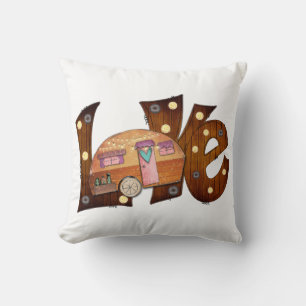 Love Camping Pretty Cushion