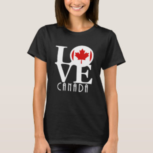 LOVE Canada (white text) T-Shirt