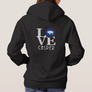 LOVE Casper Wyoming (back print) Hoodie