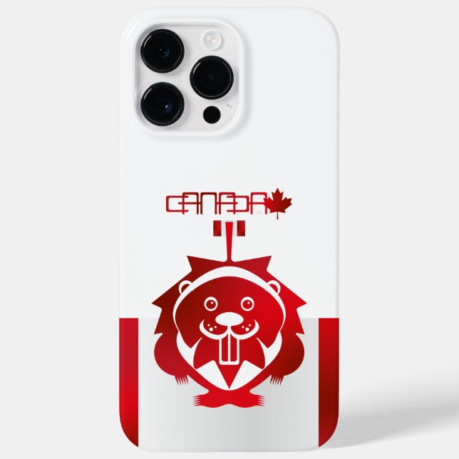 LOVE Castor/ Maple Flag Canada by Masanser Case-Mate iPhone Case (Back)