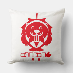LOVE Castor/ Maple Flag Canada by Masanser Cushion