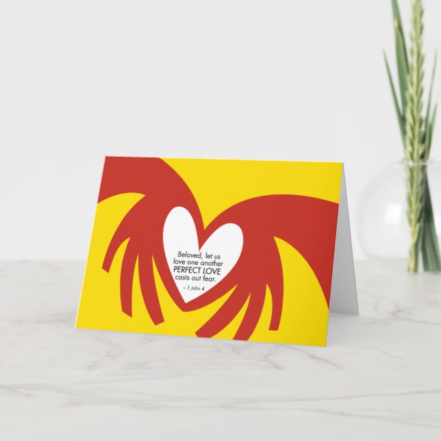 Love Casts Out Fear - Thank You Card (Front)