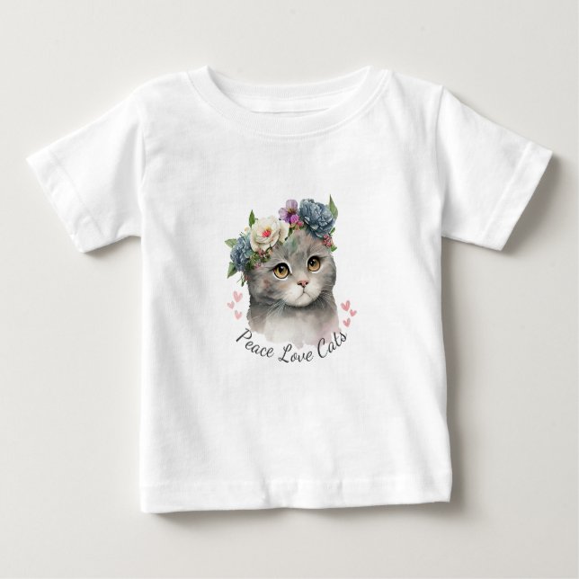 Love Cat Baby Baby T-Shirt (Front)