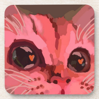 Love cat coaster