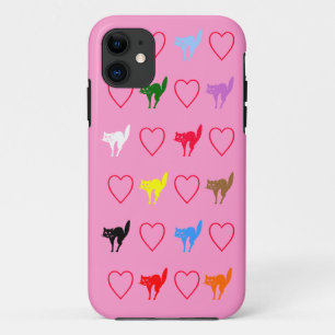 Love Cat Design iPhone 11 Case