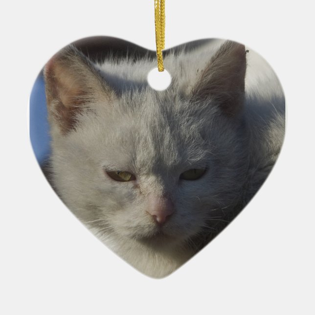 Love Cat Ornament (Front)