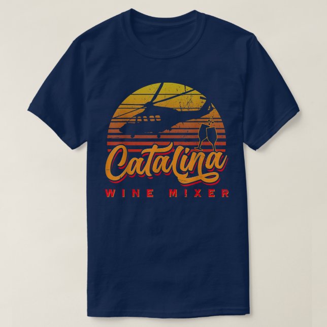 Love Catalinas Design Music Mixer Wine Classic Art T-Shirt (Design Front)