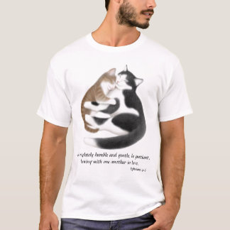 Love Cats Ephesians 4:2 Inspirational T Shirt