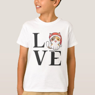 Love Cats – Santa Kitten T-Shirt