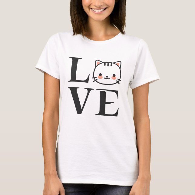 Love Cats T-Shirt (Front)