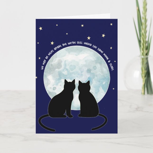 Love Cats Valentine Anniversary Greeting Card (Front)