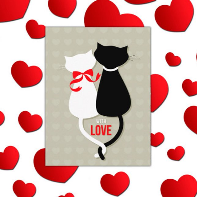 Love Cats Valentine Holiday Postcard (Creator Uploaded)