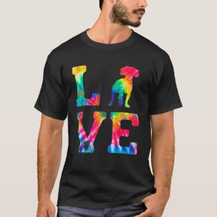 Love Cav A Jack Tie Dye Dog Mum Dad T-Shirt