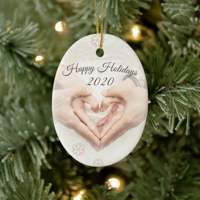 Love Celebration Ceramic Ornament (Tree)