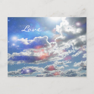 Love Celestial Clouds Postcard