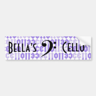 Love cello bumper sticker