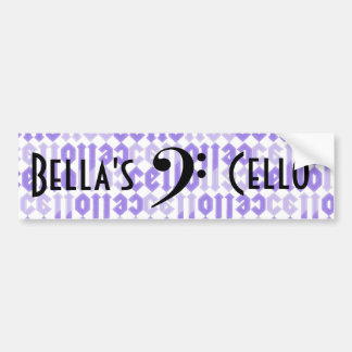 Love cello bumper sticker