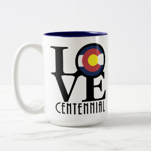 LOVE Centennial Colorado 15oz Two-Tone Coffee Mug