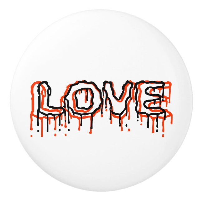 Love Ceramic Knob (Front)