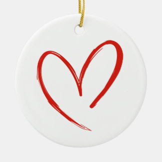 love ceramic ornament