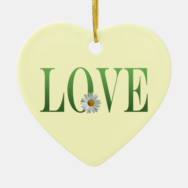 LOVE CERAMIC ORNAMENT (Front)