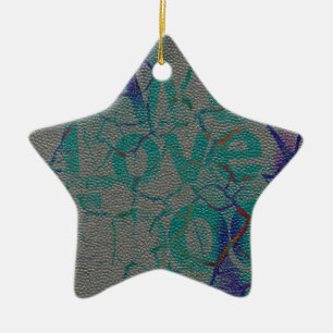 Love Ceramic Ornament