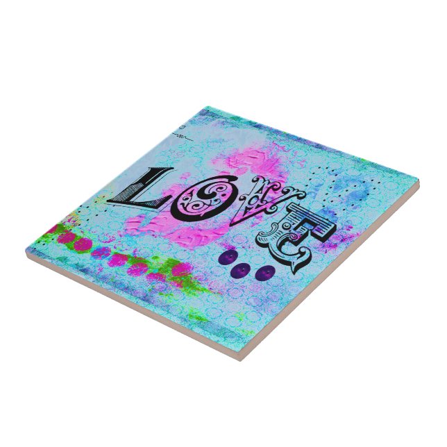 Love Ceramic Tile (Side)