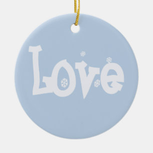Love Ceramic Tree Decoration
