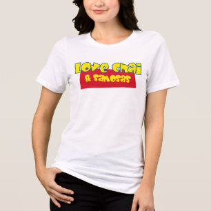 Love Chai Tee    Funny Indian Chai Samosa T-shirt