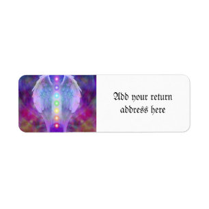 Love,chakra,angel,god,healer,healing,yoga,heal, Return Address Label