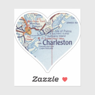 Love Charleston SC Map