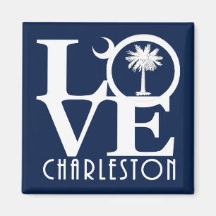 LOVE Charleston South Carolina Magnet