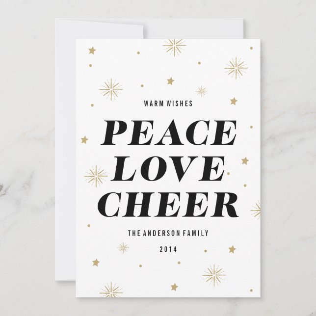 Love & Cheer | Holiday Photo Card (Front)