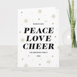 Love & Cheer   Holiday Photo Card