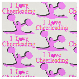 LOVE CHEERLEADING FABRIC