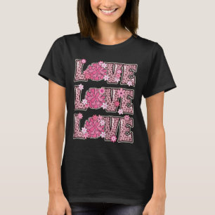 Love Cheerleading Lover Outfit Women Kids Cute Che T-Shirt