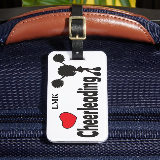 Love Cheerleading Luggage Tag (Front Insitu 2)