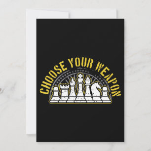 love chess choose your weapon gift idea chess holiday card