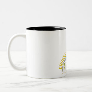 Love Chess Choose Your Weapon Gift Idea Chess Two-Tone Coffee Mug