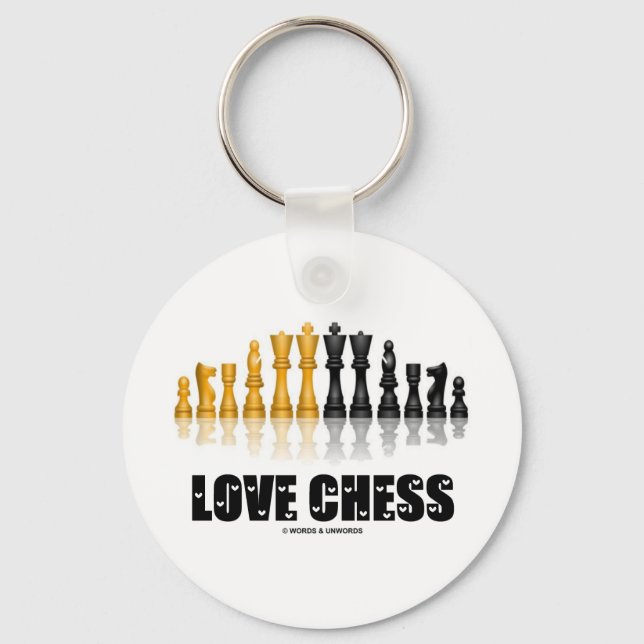 Love Chess Key Ring (Front)