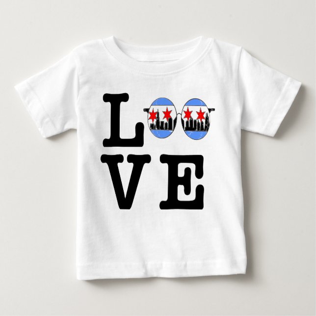 LOVE chicaGOggles baby shirt (Front)