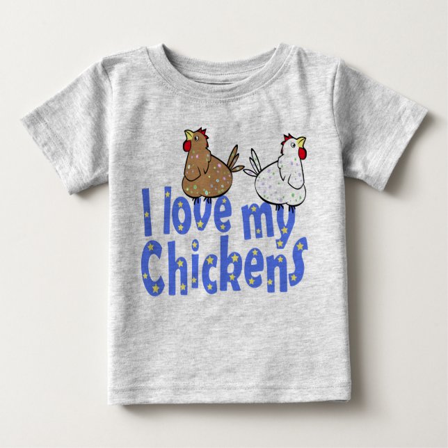 Love Chickens Baby Creeper (Front)